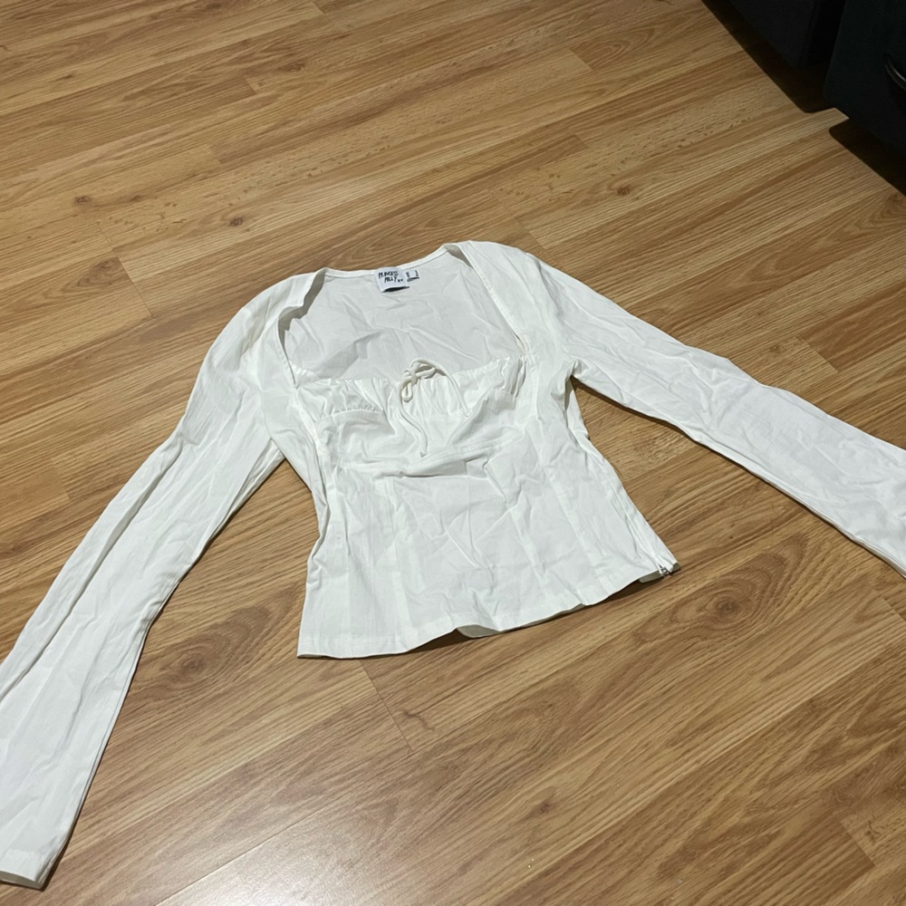 Princess polly white bustier top, light weight